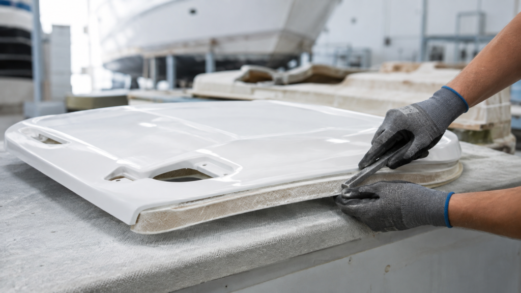 Boat and Yacht Fiberglass and Gelcoat Repair in Mallorca Custom fiberglass parts and boat modifications in Mallorca
